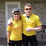 Kathy and karl cycling